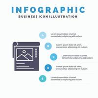 tapet affisch broschyr infographics presentation mall 5 steg presentation vektor