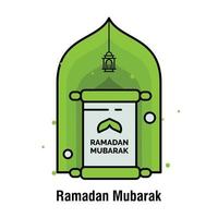 ramadan kareem konzept banner vektorillustration vektor