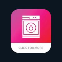 tvätt maskin tvättning robot mobil app ikon design vektor