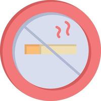 Nej rökning rökning Nej hotell platt Färg ikon vektor ikon baner mall