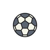 färgrik fotboll boll eller fotboll ikon vektor logotyp symbol mall
