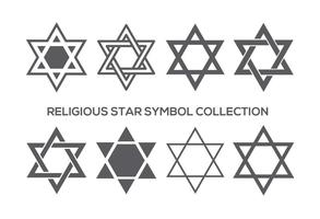 Religiöse Sternsymbol-Sammlung vektor