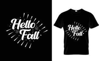 hallo fallen… Erntedank-T-Shirt vektor