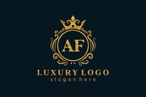 Anfangsbuchstabe Royal Luxury Logo Vorlage in Vektorgrafiken für Restaurant, Lizenzgebühren, Boutique, Café, Hotel, heraldisch, Schmuck, Mode und andere Vektorillustrationen. vektor