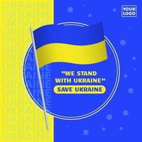 wir stehen zur ukraine, rette die ukraine vektor