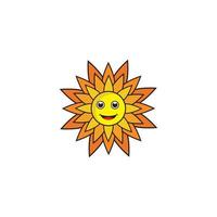 Sonnenblumen-Vektor-Icon-Design vektor