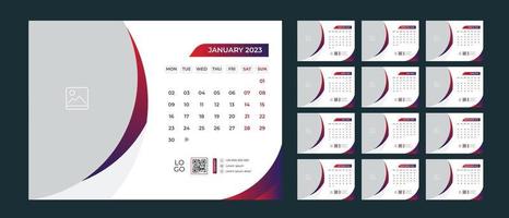 Tischkalender Design 2023 vektor