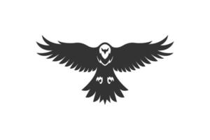 Silhouette Vektor American Eagle im Flug-Logo-Design. Vektor-Illustration