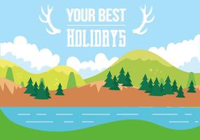 Free Holiday Vector Landschaft