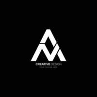 kreativ brev n en elegant logotyp design vektor