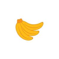 Bananen-Symbol-Vorlage-Vektor-Illustration vektor