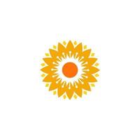 Sonnenblumen-Vektor-Icon-Design vektor