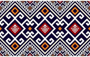 värma tona abstrakt geometrisk etnisk mönster Västra, amerikan indisk uthyrning afrika. för matta, tapeter, kläder, inslagning, batik, tyg, kakel, bakgrund, vektor illustration. broderi stil.