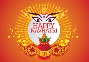 Kreativer Vektor für Shubh Navratri oder Durga Puja