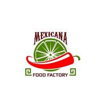 vektor ikon för mexikansk mat restaurang