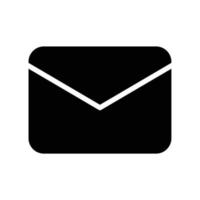 e-post kuvert ikon till representera meddelande eller post i svart översikt stil vektor