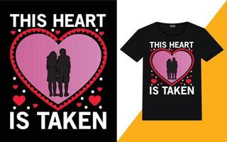 valentine dag t-shirt design vektor