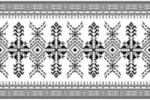 geometrisk etnisk stil sömlös mönster. design för tyg, tapet, bakgrund, matta, Kläder. stam- etnisk vektor textur. vektor illustration. svart och vit Färg.
