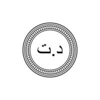 tunesisches Währungssymbol, tunesischer Dinar, tnd-Zeichen. Vektor-Illustration vektor