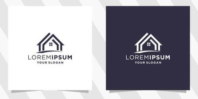Logo-Designvektor für Wohnhypotheken vektor