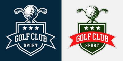 golf logotyp mall. modern logotyp och symbol av sport. årgång och modern begrepp. passa för kläder, varumärke, logotyp, symbol, baner, bricka, emblem. hög detalj logotyp. vektor eps 10