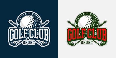 golf logotyp mall. modern logotyp och symbol av sport. årgång och modern begrepp. passa för kläder, varumärke, logotyp, symbol, baner, bricka, emblem. hög detalj logotyp. vektor eps 10