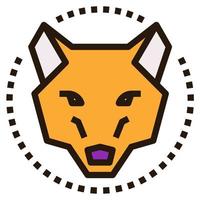 Wolf-ClipArt-Symbol vektor