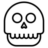 Schädel menschlichen Halloween-Geist-Clip-Art-Symbol vektor