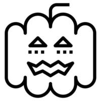Jack-o-Laterne-Kürbis-Halloween-Geist-ClipArt-Symbol vektor
