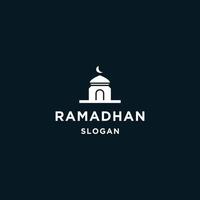 Ramadhan-Logo-Symbol flache Designvorlage vektor