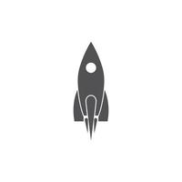 Raketen-Design-Vorlage Vektor-Symbol vektor