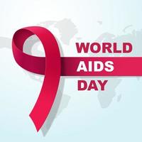 världen aids dag vektor illustration