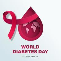 världens diabetes dag vektor illustration