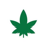 cannabis logotyp design. cannabis blad natur logotyp vektor ikon