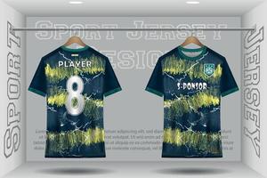 Fußball-Trikot-Mockup-Fußball-Trikot-Design im Studio Sublimation für Sport-T-Shirt-Design-Kollektion für Rennen, Radfahren, Spiele, Motocross vektor