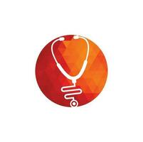 Stethoskop-Logo. medizinische Ikone. Gesundheitssymbol vektor