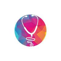 stetoskop logotyp. medicinsk ikon. hälsa symbol vektor