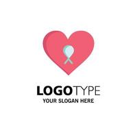 hjärta kärlek roman patient företag logotyp mall platt Färg vektor