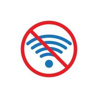 Symbol für gesperrtes WLAN-Signal vektor