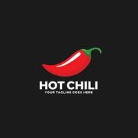 Hot-Chili-Logo-Vektor. roter Chili-Logo-Vektor vektor