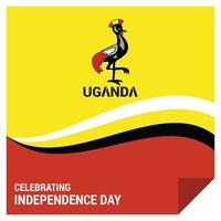 uganda oberoende dag design vektor