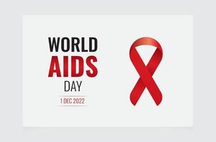 Plakatdesign zum Welt-Aids-Tag vektor