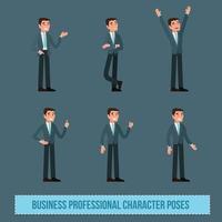 vektor företag professionell karaktär poser