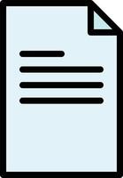 Datei Text Daten Bericht Business Logo Vorlage flache Farbe vektor