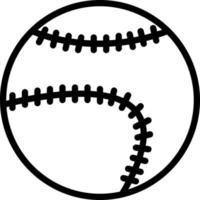 Liniensymbol für Baseball vektor