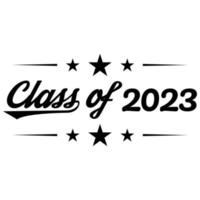 klasse von 2023. abschlussbanner für high school, college-absolvent. Klasse von 2022, um jungen Absolventen zum Abschluss zu gratulieren vektor