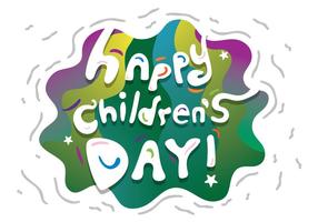 Free childrens day vector banner