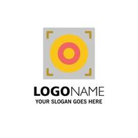webb design högtalare företag logotyp mall platt Färg vektor