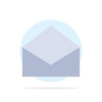 e-post post meddelande öppen abstrakt cirkel bakgrund platt Färg ikon vektor
