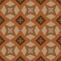 brun geometrisk sömlös mönster med stam- form. designad i ikat, boho, aztek, folk, motiv, lyx arabicum stil. idealisk för tyg plagg, keramik, tapet. vektor illustration